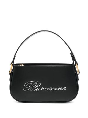 Blumarine gem-logo leather tote bag - Black