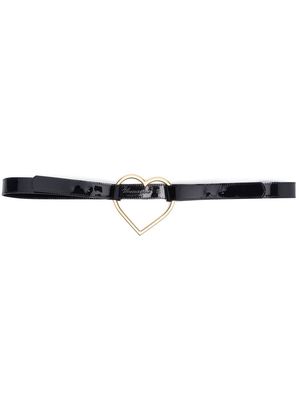 Blumarine heart-buckle belt - Black