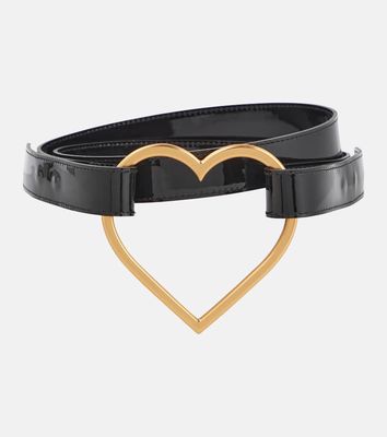 Blumarine Heart patent leather belt