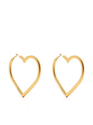 Blumarine heart-shaped hoop earrings - Gold