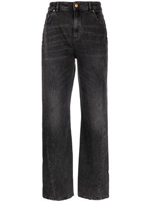 Blumarine high-rise straight-leg jeans - Black