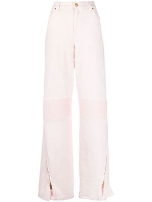 Blumarine high-rise wide-leg jeans - Pink
