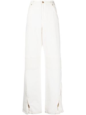 Blumarine high-rise wide-leg jeans - White