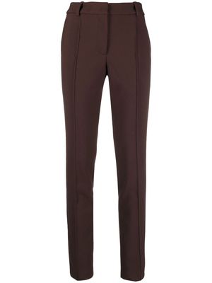 Blumarine high-waisted slim-fit trousers - Brown