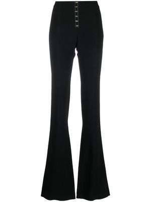 Blumarine hook-fastening skinny trousers - Black