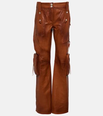 Blumarine Leather cargo pants