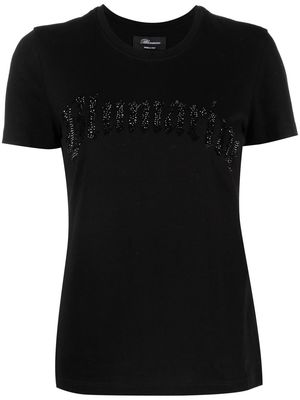 Blumarine logo crew-neck cotton T-shirt - Black