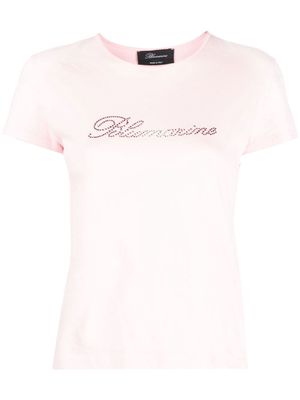 Blumarine logo crew-neck T-shirt - Pink