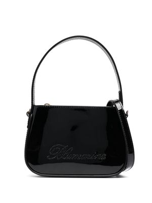 Blumarine logo-detail leather mini bag - Black