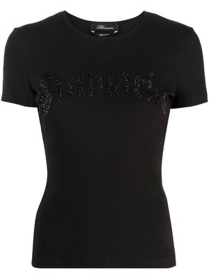 Blumarine logo-print cotton T-shirt - Black