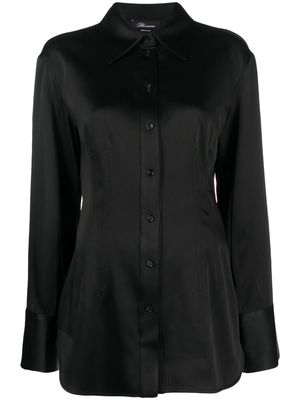 Blumarine long-sleeved fitted shirt - Black