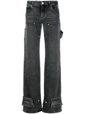 Blumarine low-rise flared jeans - Black