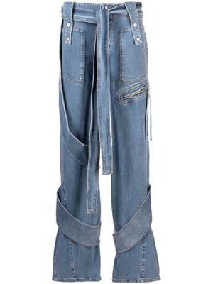 Blumarine low-rise straight-leg jeans - Blue