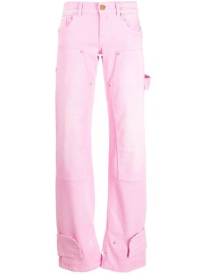Blumarine low-rise straight-leg trousers - Pink