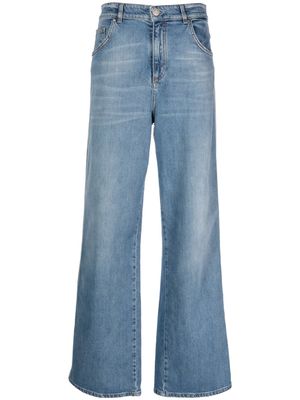 Blumarine mid-rise boyfriend-cut jeans - Blue