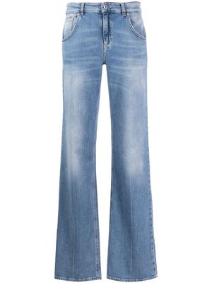 Blumarine mid-rise flared jeans - Blue