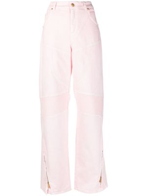 Blumarine mid-rise wide-leg jeans - Pink
