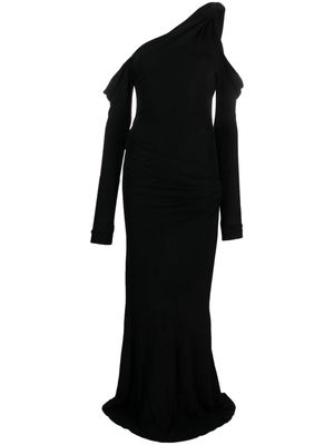 Blumarine one-shoulder maxi dress - Black