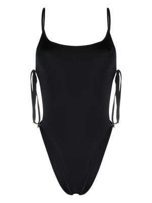Blumarine open tie-side swimsuit - Black