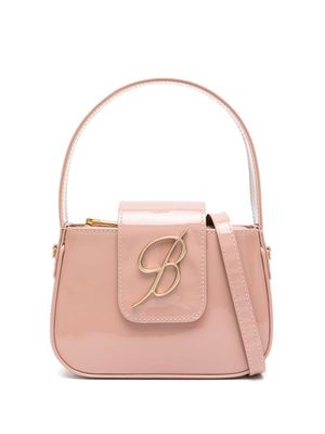 Blumarine patent-leather tote bag - Pink
