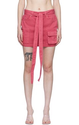 Blumarine Pink Cargo Miniskirt
