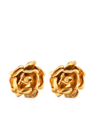 Blumarine post-back floral earrings - Gold
