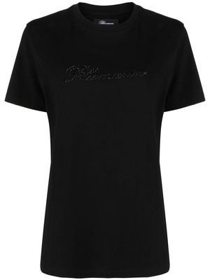 Blumarine rear-logo cotton T-shirt - Black