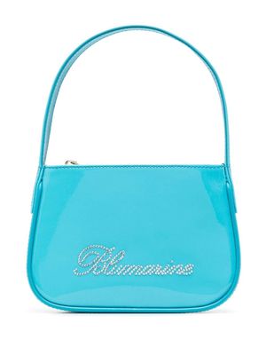 Blumarine rhinestone-embellished mini bag - Blue