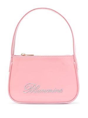 Blumarine rhinestone-embellished mini bag - Pink