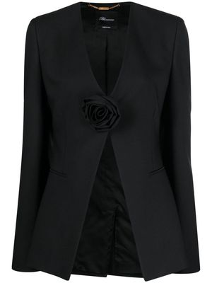 Blumarine rose detail blazer - Black