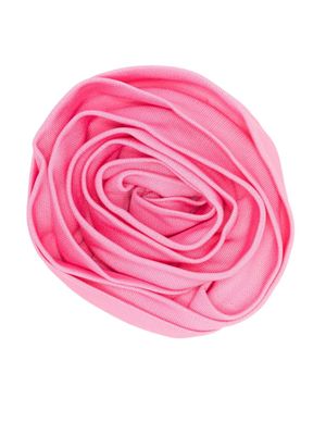 Blumarine rose-detail brooch - Pink