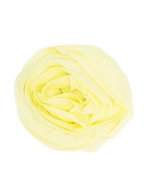 Blumarine rose-detail brooch - Yellow