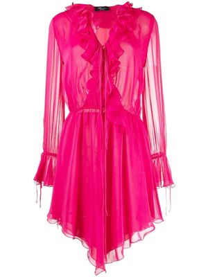 Blumarine ruffle-detail dress - Pink