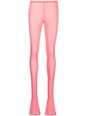 Blumarine semi-sheer jersey leggings - Pink