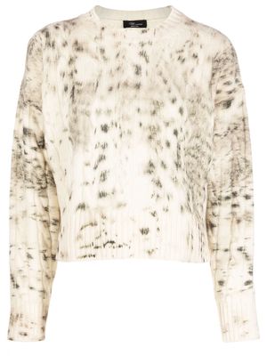 Blumarine speckled wool jumper - Neutrals