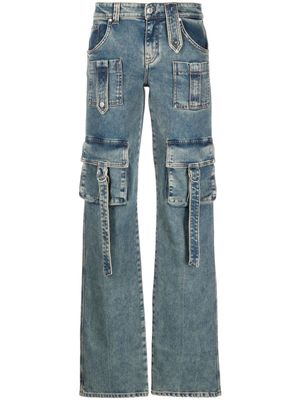 Blumarine straight-leg cargo jeans - Blue