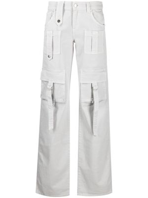 Blumarine straight-leg cargo jeans - Grey