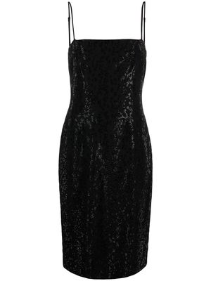 Blumarine strappy square-neck dress - Black
