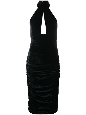 Blumarine velvet halterneck dress - Black
