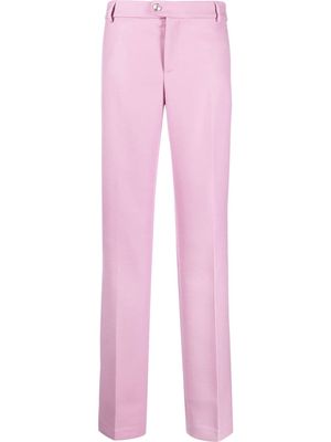 Blumarine virgin wool straight-leg trousers - Pink