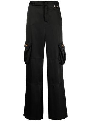 Blumarine wide-leg cargo trousers - Black