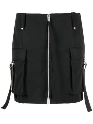 Blumarine zip-up cargo mini skirt - Black