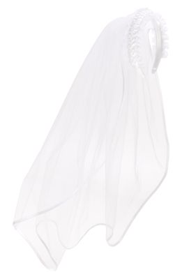 BLUSH by Us Angels First Communion Tulle Headband Veil in White