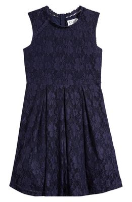 BLUSH by Us Angels Kids' Lace Party Dress in Navy