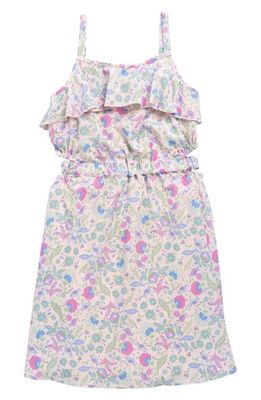 BLUSH by Us Angels Kids' Sleeveless Cutout Floral Print Sundress in Pink