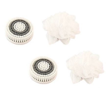 Blushly Body Cleansing Brush S/4 Replacement Brush Heads