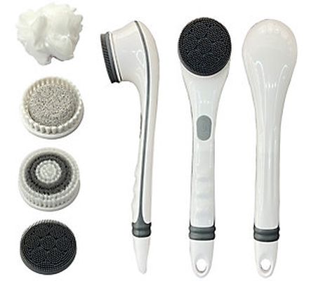 Blushly Cleansing & Exfoliating Body Brush w/ 4 Brush Heads