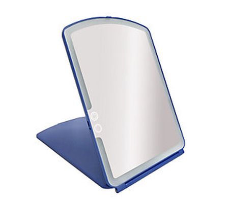 Blushly Super Slim Lighted Folding Vanity Mirror
