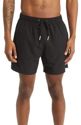 Boardies Black Neon Green Hybrid Shorts