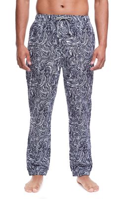 Boardies Forest Faces Drawstring Pants in Black White